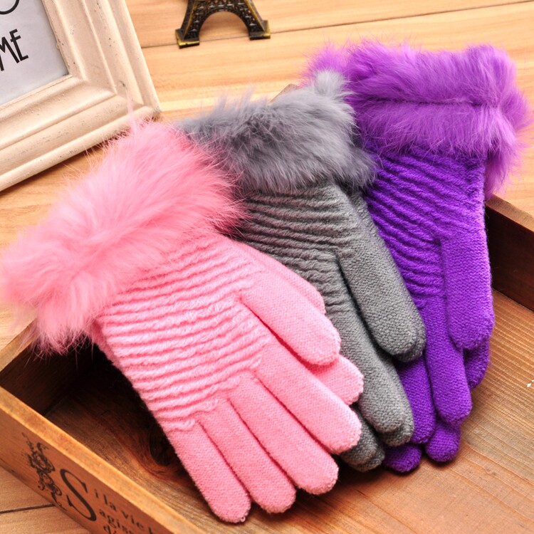 Gants pour fille en de laine - Ref 2150413 Image 1
