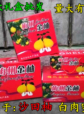 梅州金柚三红黄肉专用纸箱包装