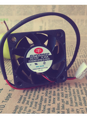 原装千红SUPERRED 4028 4CM4厘米双滚珠风扇 12V 0.35A CHD4012FB