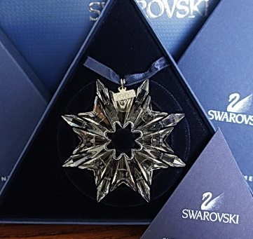 现货含小票  施华洛世奇车挂 2003版年度水晶大雪花 挂件622498