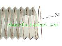 进口品牌透明聚氨酯铜钢丝加强耐磨伸缩抽吸料通风工业软管VR63,基础建材,风管,淘宝优惠券,粉丝福利购,淘宝优惠卷