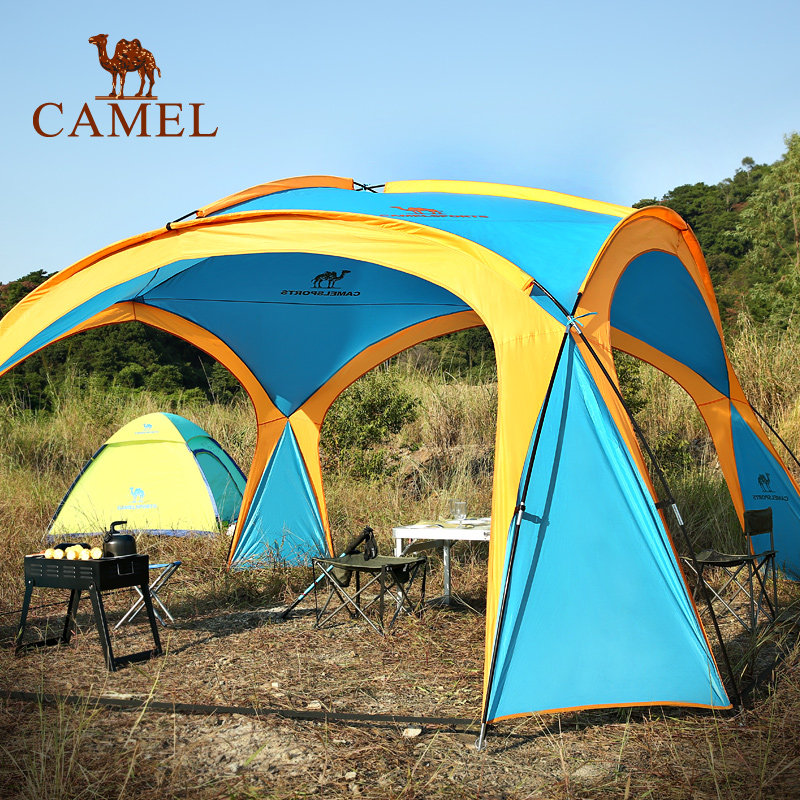 【非卖品】骆驼camel户外遮阳天幕帐篷 5-8人露营天幕广告蓬