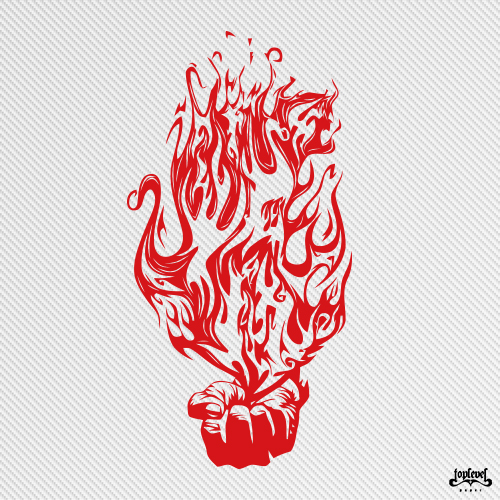 潮品汇镂空贴火焰魔法汽车TLP