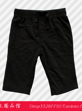 美国G家旗下OldNavy正品 儿童宽腰仿裤绳宽松长裤 休闲裤子 黑色