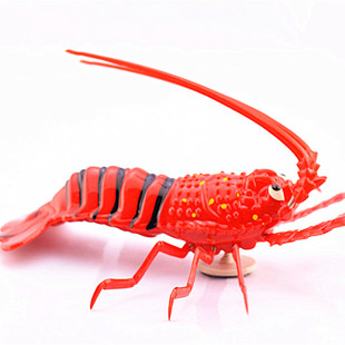 热卖 仿真冰箱贴大龙虾螃蟹塑料磁贴BB哨子软胶创意玩具塑胶礼品