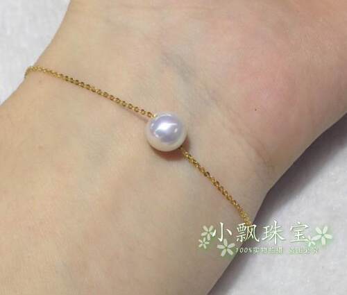 日本珍珠手链镜面光花珠金路路通