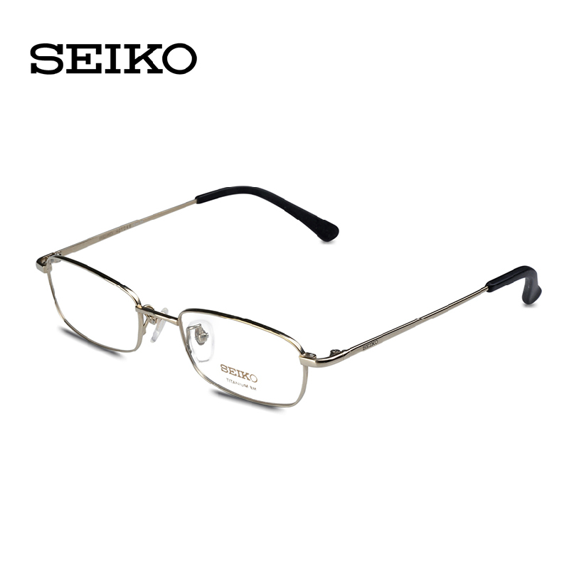 seiko精工眼镜框 纯钛商务全框近视眼镜架男款h1046
