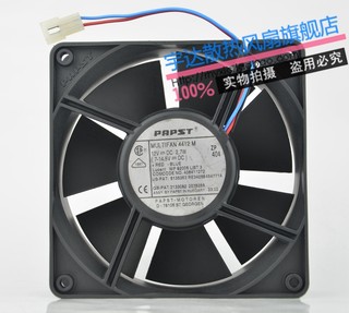 原装PAPST MULTIFAN 4412M DC12V 2.7W 12025 12厘米 散热风扇