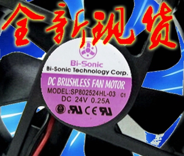 原装 百瑞 BI-SONIC SP802524HL-03 24V 0.25A 8CM 8025 2线 风扇 电脑硬件/显示器/电脑周边 散热器/风扇 原图主图