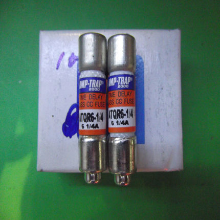 ATQR 6-1/4 AMP-TRAP法雷10X38陶瓷延时熔断器/保险丝6.25A正品