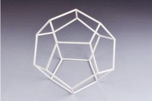 铁丝喷塑框架式正十二面体 数学立体几何模型 教学用具