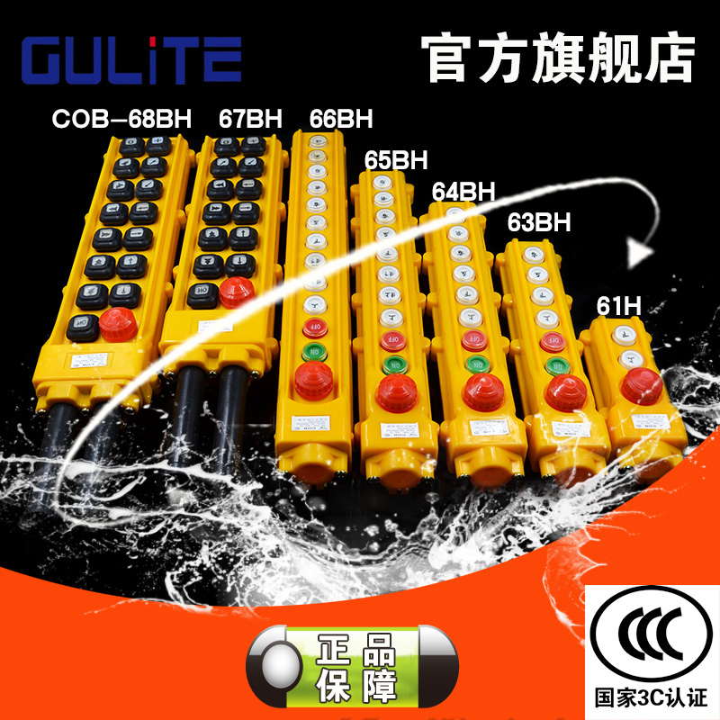 防水防摔防腐银点起重按钮开关