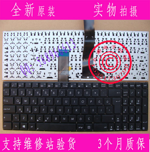 X552E D552C Y582 K550C X550V X550VC R510VC R510VB 本款键盘为全新原装正品，支持专卖店验货。 图片是拍实物图的.