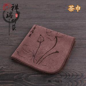 复古风加厚茶巾 吸水 日式茶布巾茶席 麻布 功夫茶具 茶盘毛巾