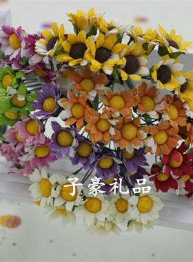 diy向日葵花环头饰小雏菊