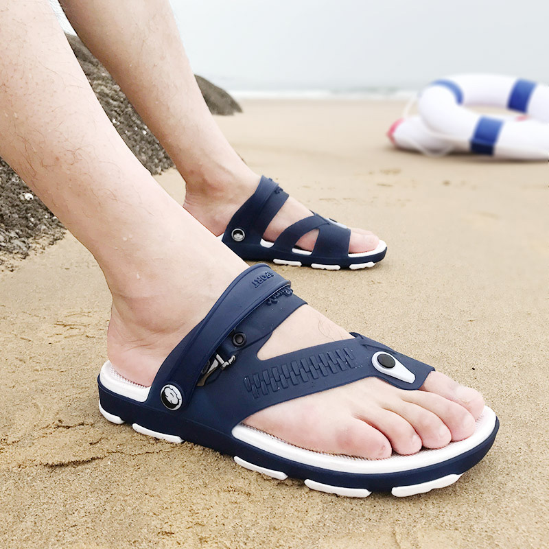 夏季新款男士人字凉拖鞋沙滩鞋两用拖鞋学生凉鞋防滑开车凉拖凉鞋|ruв категории Мужская обувь, тапочки - от Buy2taobao.com для оказания профессиональной услуги покупки агента Taobao