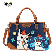 Bathe fish flower retro color bag 2015 new fashionable female baodan squirrel shoulder handbag bag