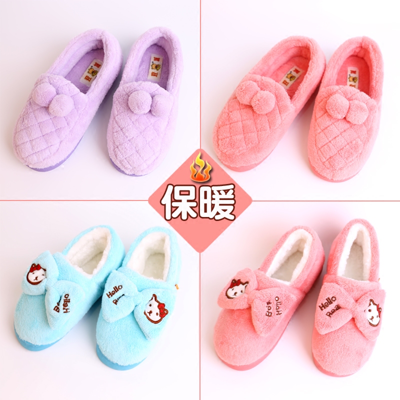 春秋冬薄款棉拖鞋防滑软底包跟月子鞋居家外出防滑厚款棉鞋—微瑕