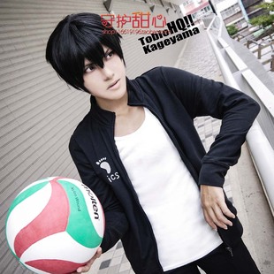 灌篮少年哀川和彦鬼灯的冷彻蓝黑色美少年短发名濑博臣cos假发