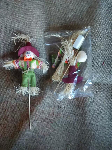 六一儿童节外贸稻草玩偶田园风装饰活动草人手工DIY制作材料包