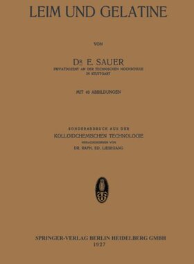 【预订】Leim Und Gelatine: Sonderabdruck Aus...