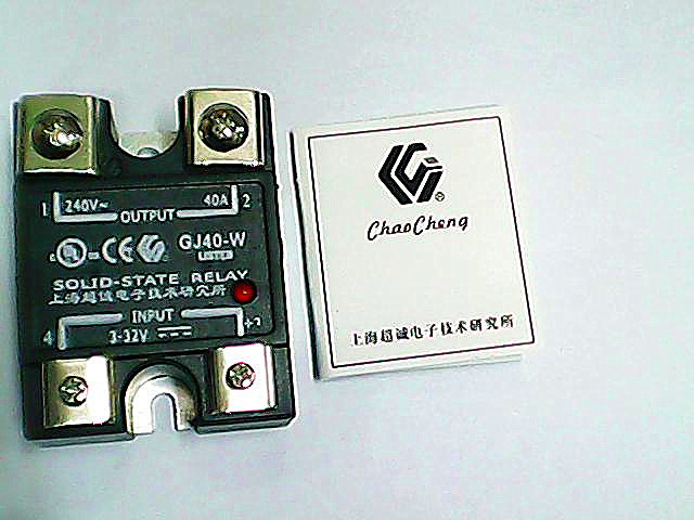 销售原装正品《上海超诚》固态继电器，电压220V ,40A,   GJ40-W