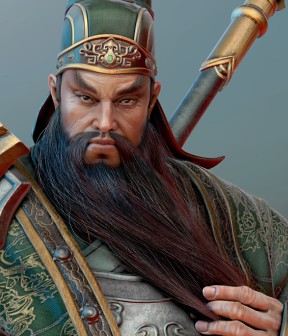 关羽大络腮胡子 棕色加灰白胡子造型 关羽影视造型假胡须 COS胡须