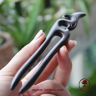 长情|黑檀木簪 古典盘发簪 发簪 DIY簪棍发钗 还有短三叉U型簪