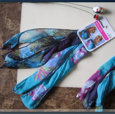 IA1/scunci skinnyscarf 雪纺百搭丝带飘带发带丝带头饰 单条价