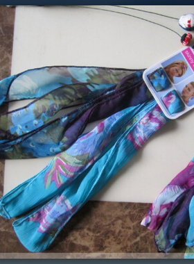 IA1/scunci skinnyscarf 雪纺百搭丝带飘带发带丝带头饰 单条价