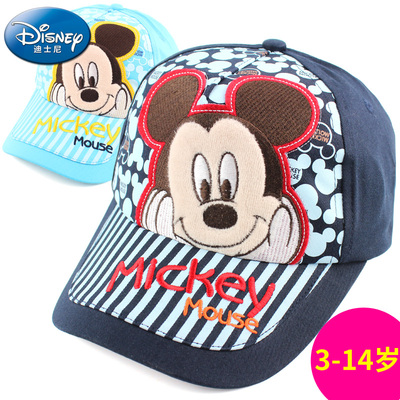 儿童帽子夏季 迪士尼男童休闲帽男童鸭舌帽学生棒球帽宝宝太阳帽
