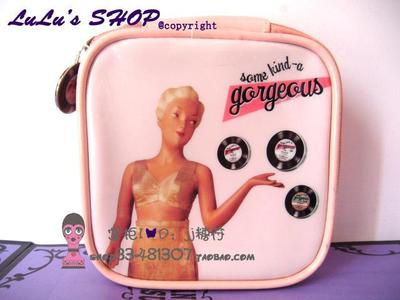 Benefit贝玲妃新款留声机Gabbi复古化妆包随身包手拿包