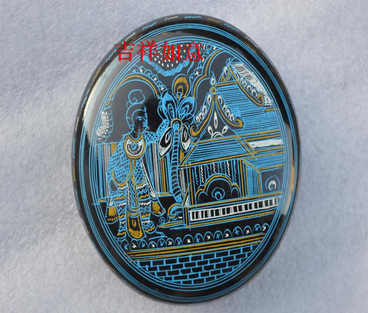 漆器工艺品传统缅甸手工绘画