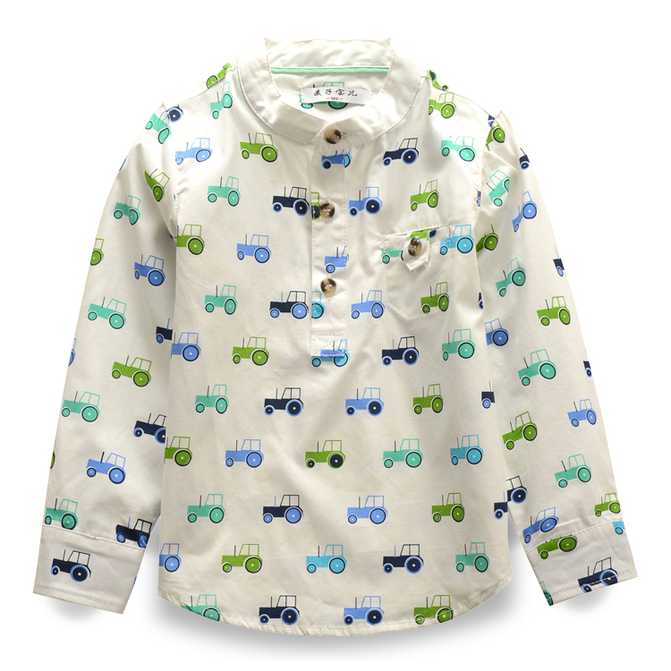 Chemise garcon à manche longue en coton - Ref 2082763 Image 1