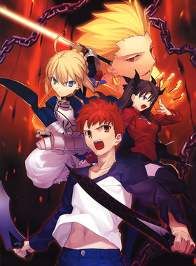 日本动漫海报 圣杯之战命运之夜Fate/stay night动漫装饰画D7502C