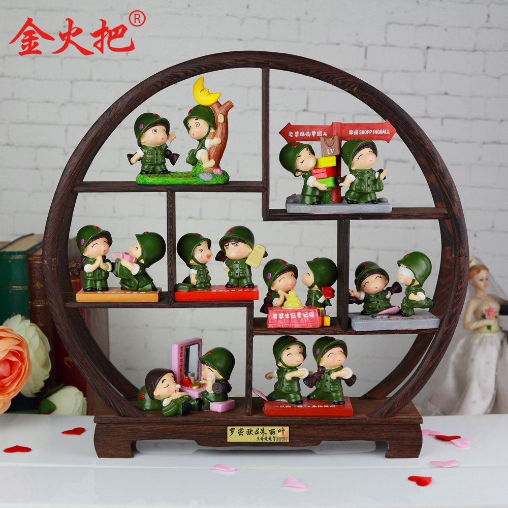 高档情侣摆件圣诞节礼物