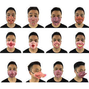 猪八戒面具整人面具恐怖搞笑演出乳胶面具男女万圣节面具半脸面具