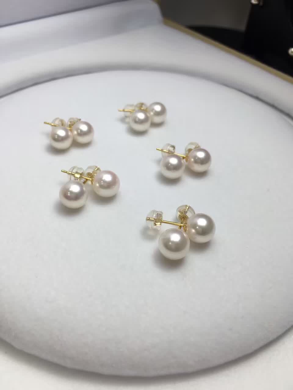 7-8-9mm日本akoya天然海水珍珠