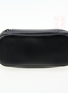 专柜正品德国Martin Wess马丁维斯烟斗包P9/2 LNS黑色双斗烟丝包
