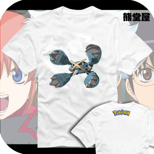 口袋妖怪神奇宝贝精灵宝可梦宝石复刻mega巨金怪t恤短袖男女衣服