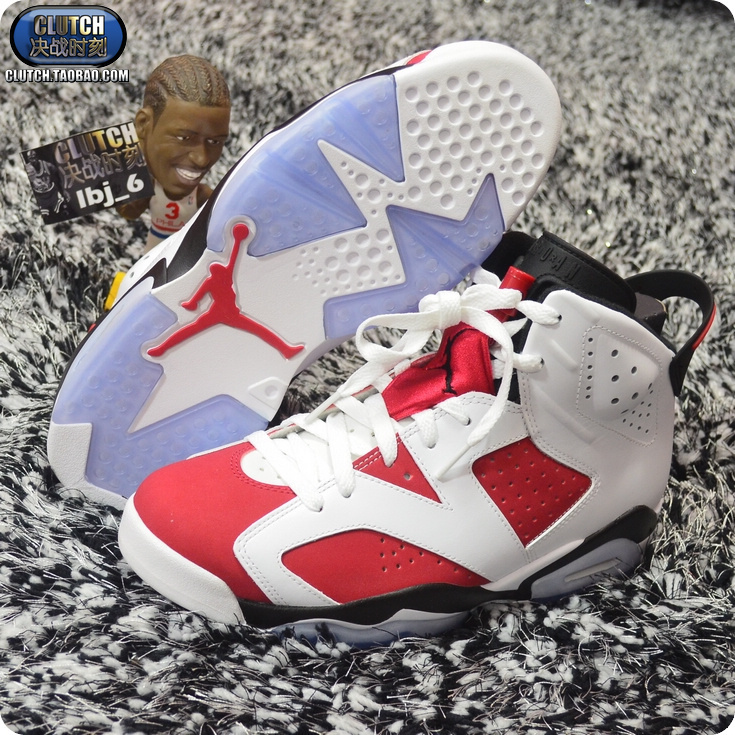 美國公司貨Air Jordan 6 Retro Carmine胭脂紅 384665-384664-160