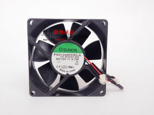 SUNON建准 PSD1208PKB3-A 8025 12V 2.7W 8CM 双滚珠散热风扇
