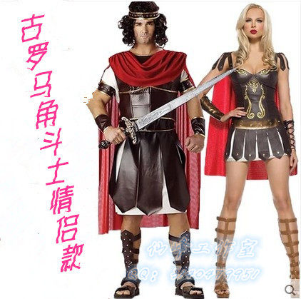 罗马战士服 万圣节角斗士cosplay 斯巴达勇士男款游戏服 舞台服装