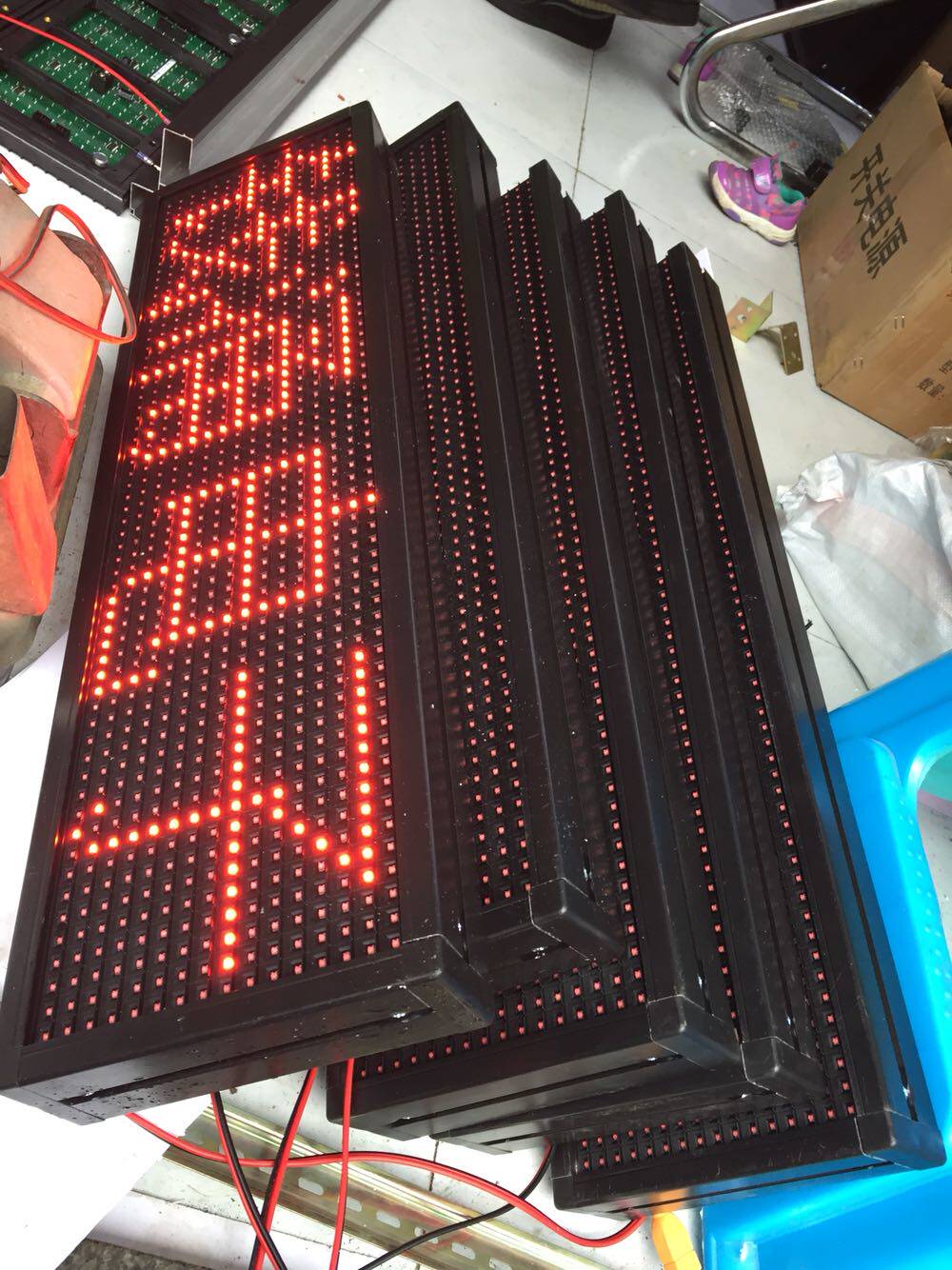 led显示屏新款框通单色静态室内窗口排队叫号屏 车载显示灯牌挂墙