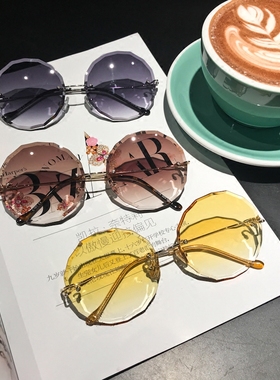 INS新款圆形无边框时尚切割片