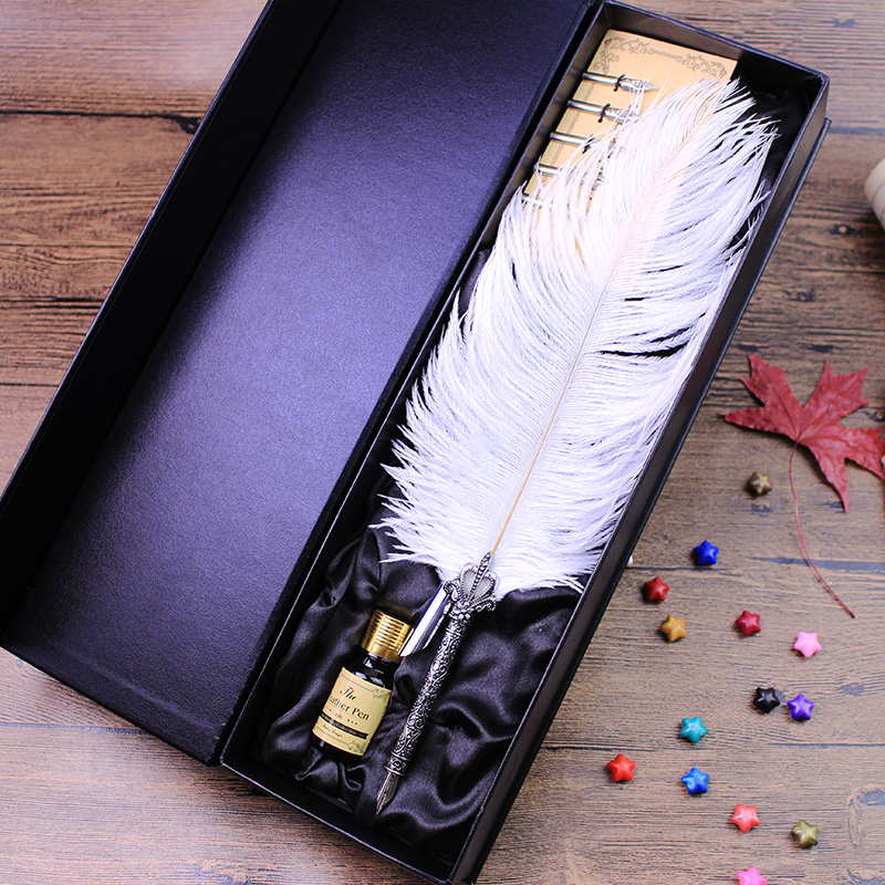 高档送礼羽毛笔菲比羽墨