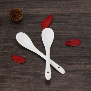 韩国创意咖啡勺搅拌长柄陶瓷勺子 可爱精致咖啡搅拌勺子 弯曲钢勺