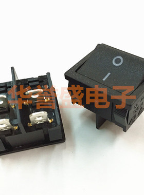 台湾产进口船型开关 MR-4-210-C5N-BB 黑色4脚2档 双组 翘板
