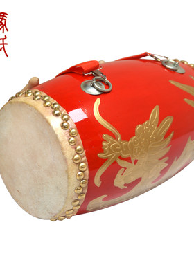 马氏传奇15cm沥龙牛皮金龙腰鼓