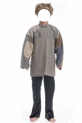 舞台服装/旧社会服装/村姑服装/红花衣服/喜儿服装/杨白劳演出服